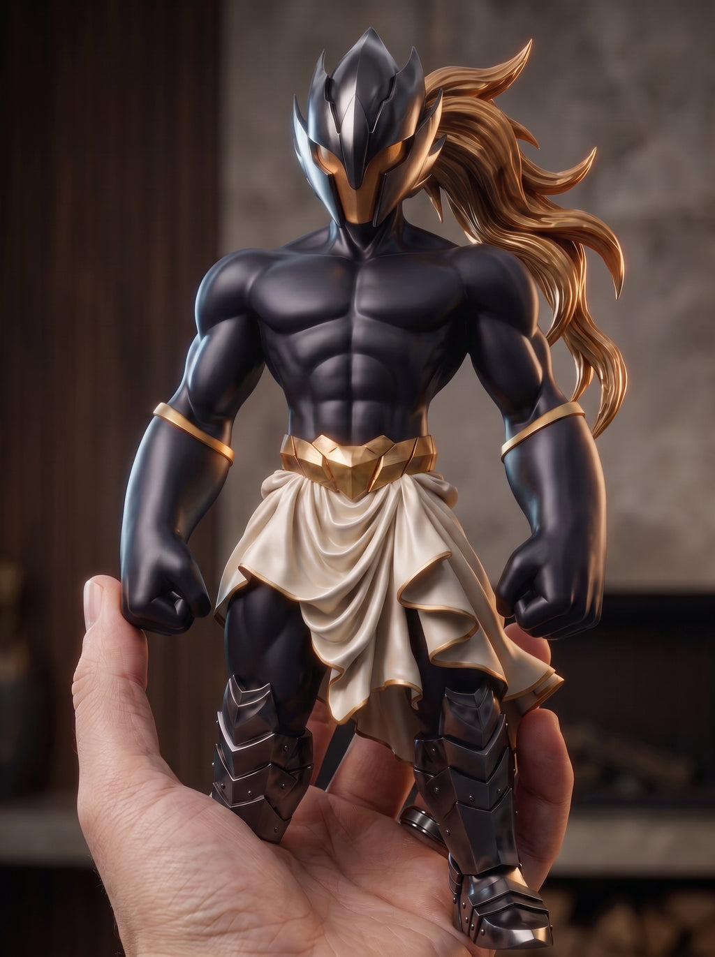 ΝΣΩ — Neo Original Black | Art Toy de edición limitada, 25 cm