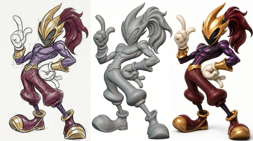ΝΣΩ — Looney Version Original | Art Toy de edición limitada, 25 cm