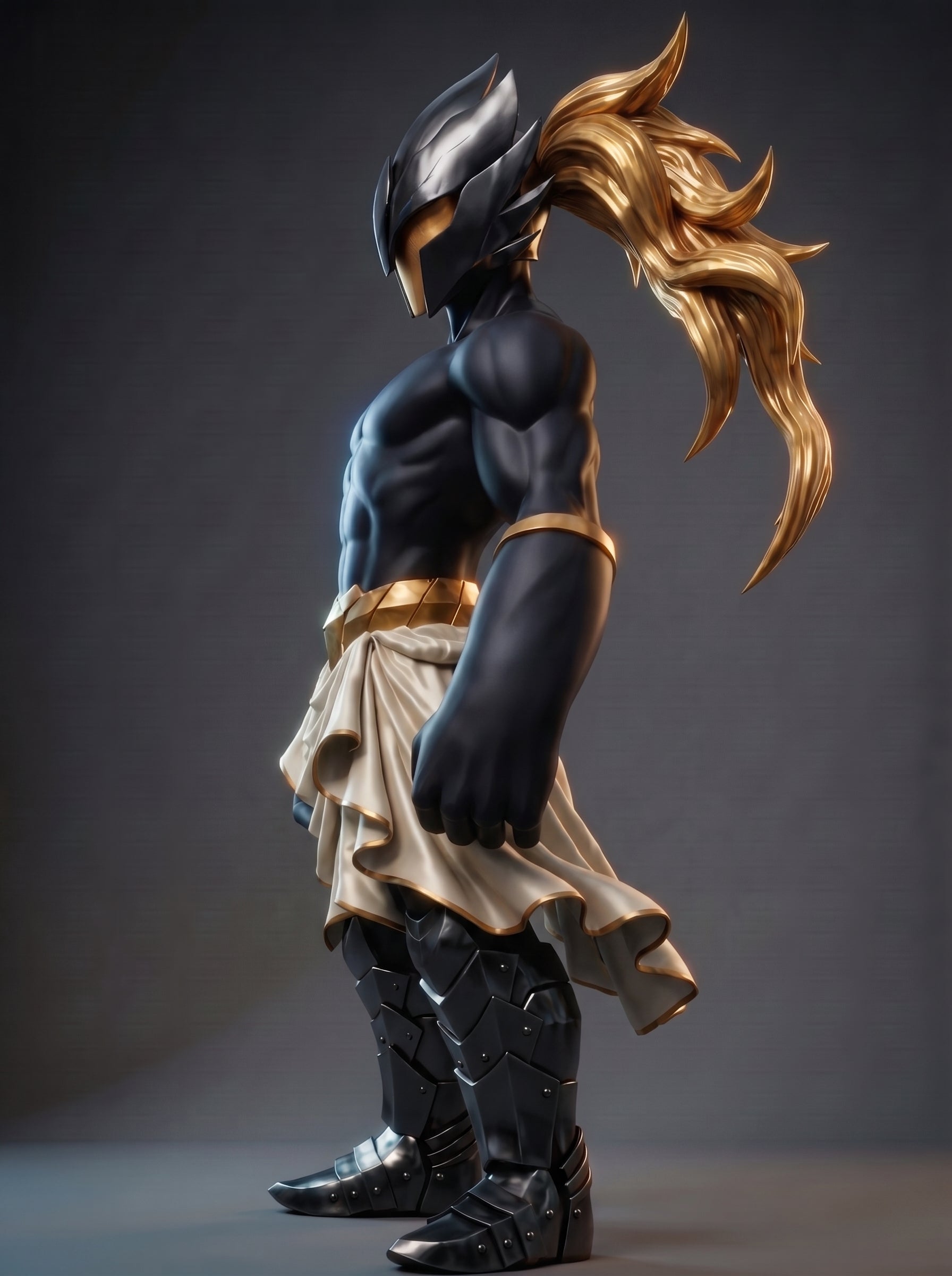 ΝΣΩ — Neo Original Black | Art Toy de edición limitada, 25 cm
