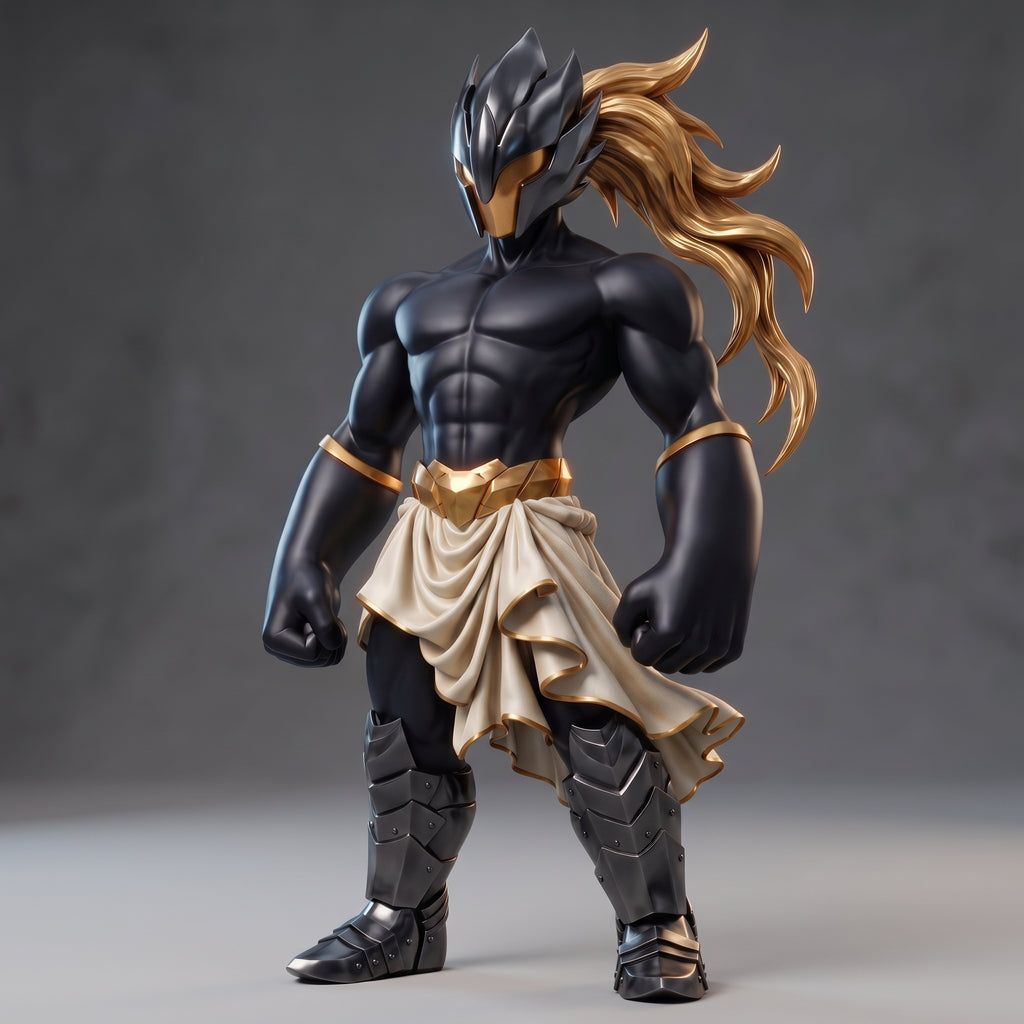 ΝΣΩ — Neo Original Black | Art Toy de edición limitada, 25 cm