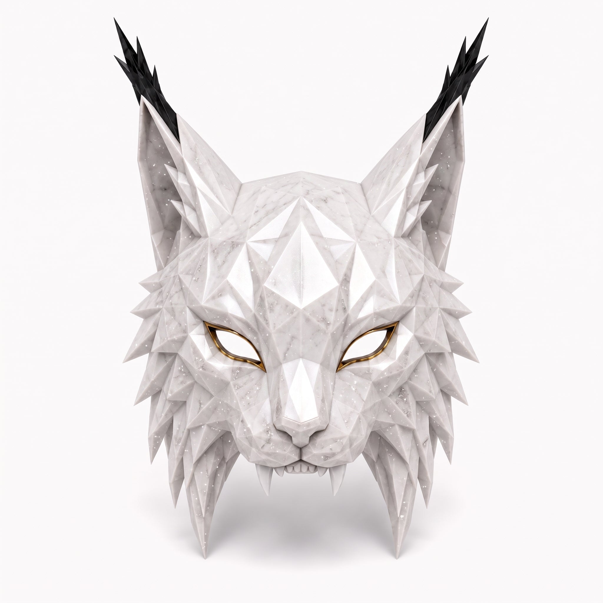 ΝΣΩ - Lynx alba Hispanica — Máscara escultórica de edición limitada