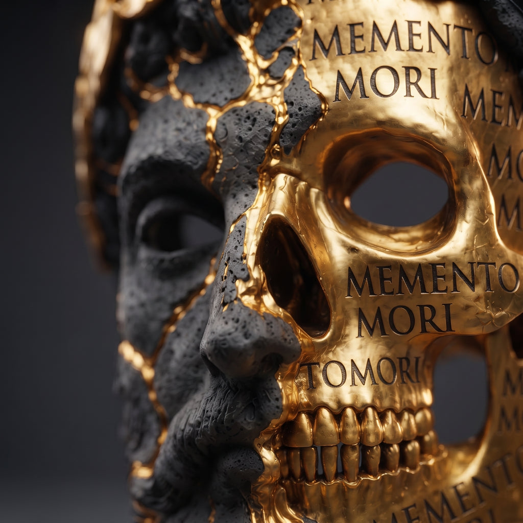 MEMENTO MORI — Máscara ceremonial de pared y llevable | Edición limitada
