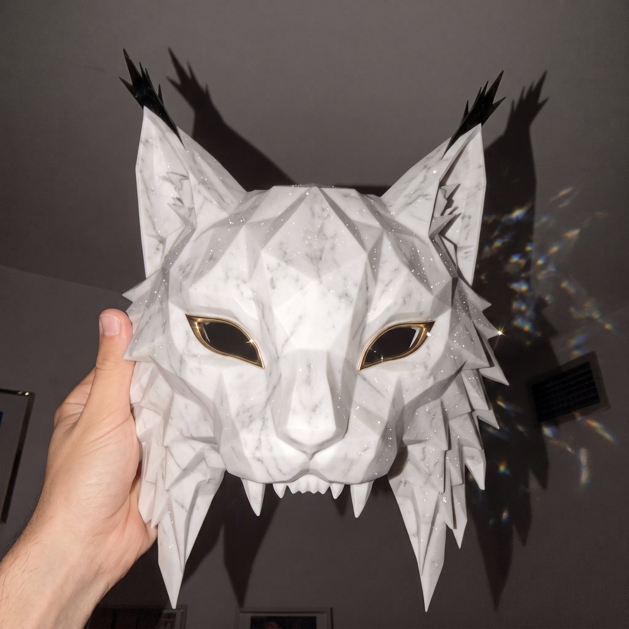 ΝΣΩ - Lynx alba Hispanica — Máscara escultórica de edición limitada