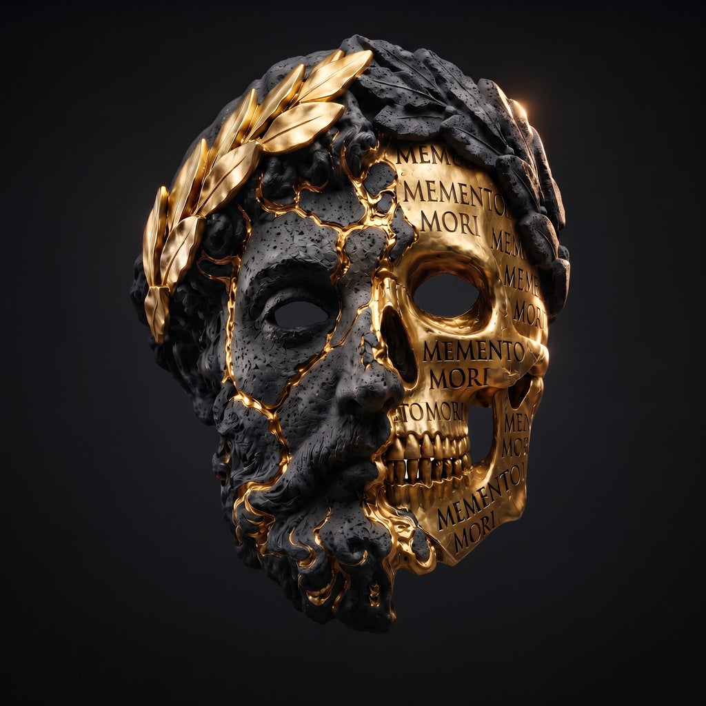 MEMENTO MORI — Máscara ceremonial de pared y llevable | Edición limitada