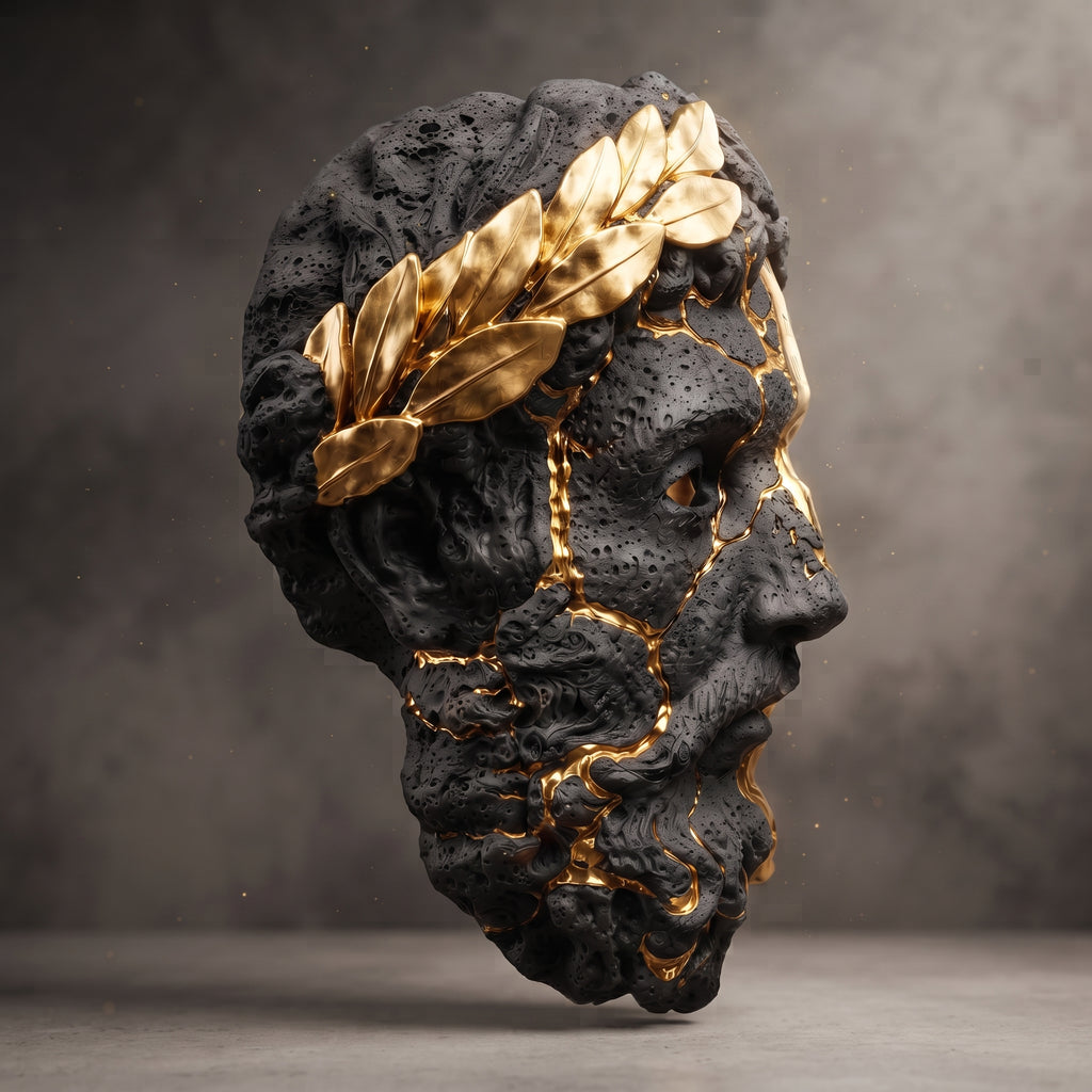 MEMENTO MORI — Máscara ceremonial de pared y llevable | Edición limitada