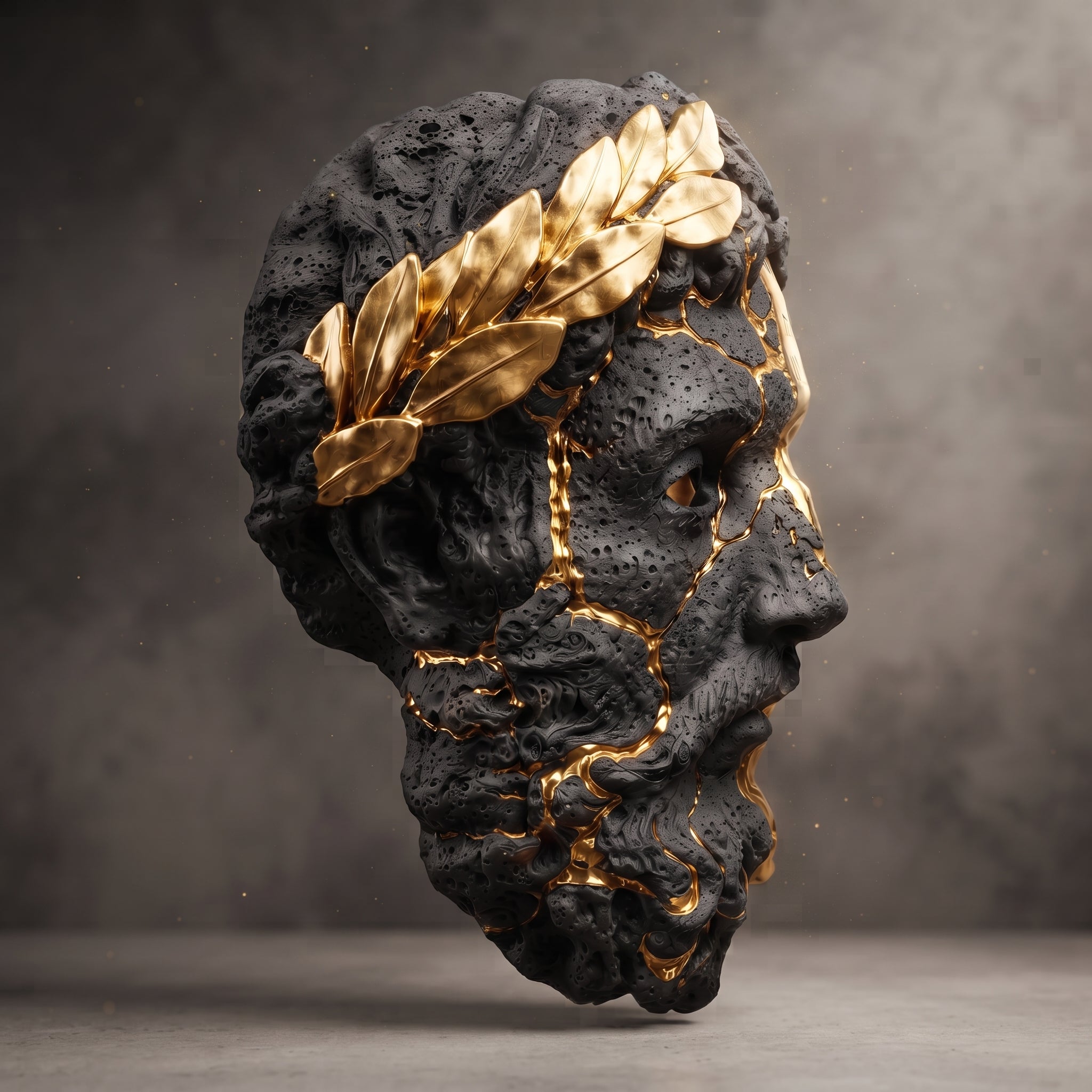 MEMENTO MORI — Máscara ceremonial de pared y llevable | Edición limitada