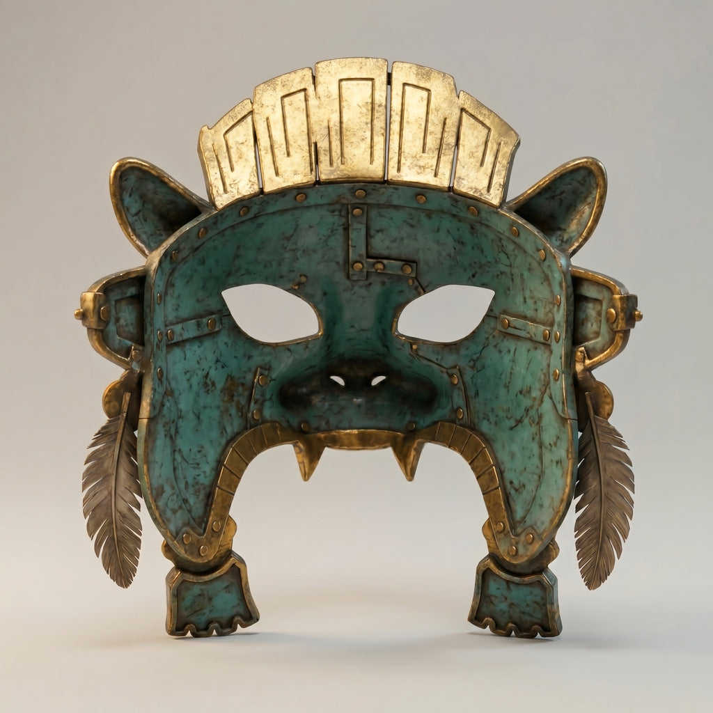 JAGUAR TLAXCALA — Máscara ceremonial de edición limitada
