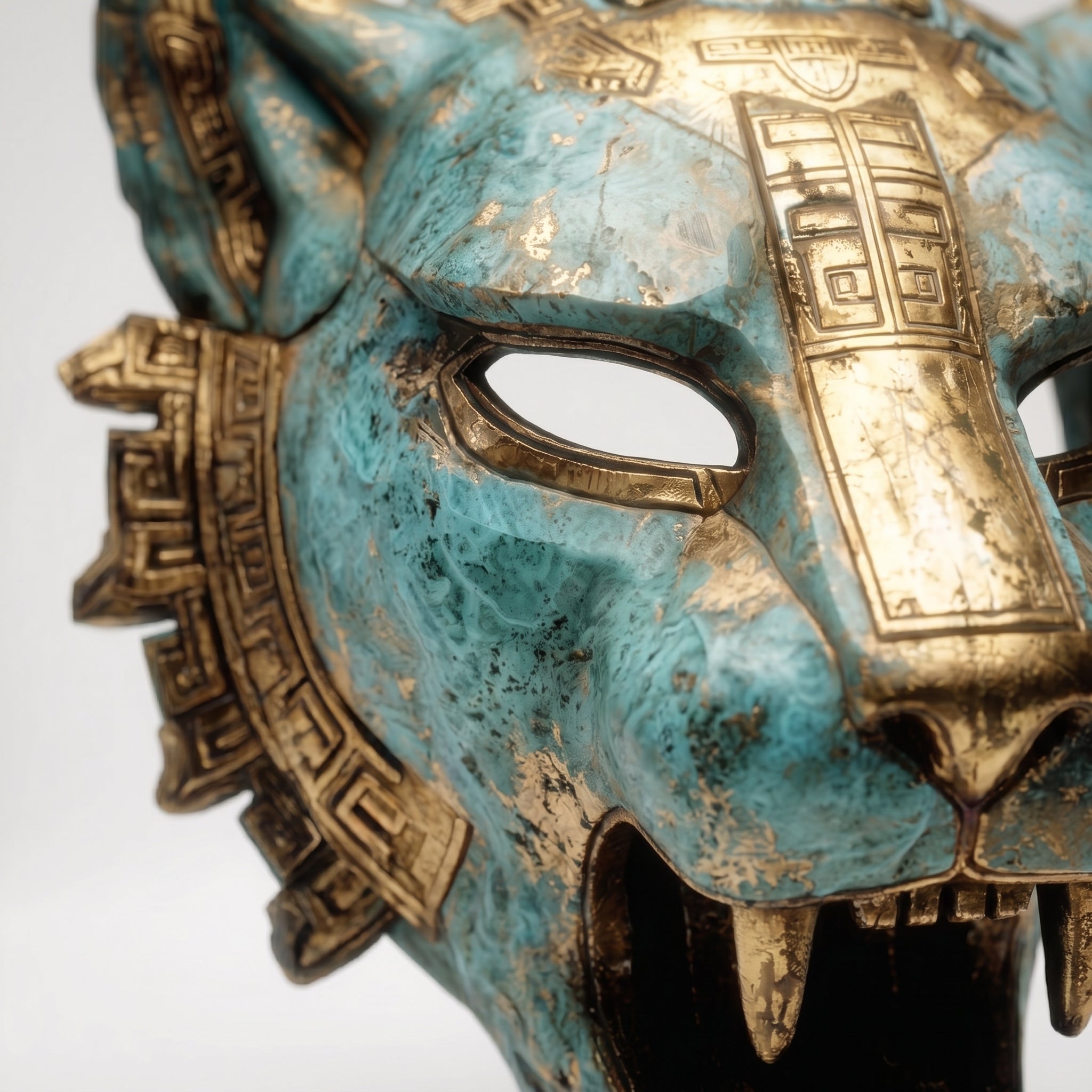 OCELOTL — Máscara ceremonial de pared y llevable | Edición limitada