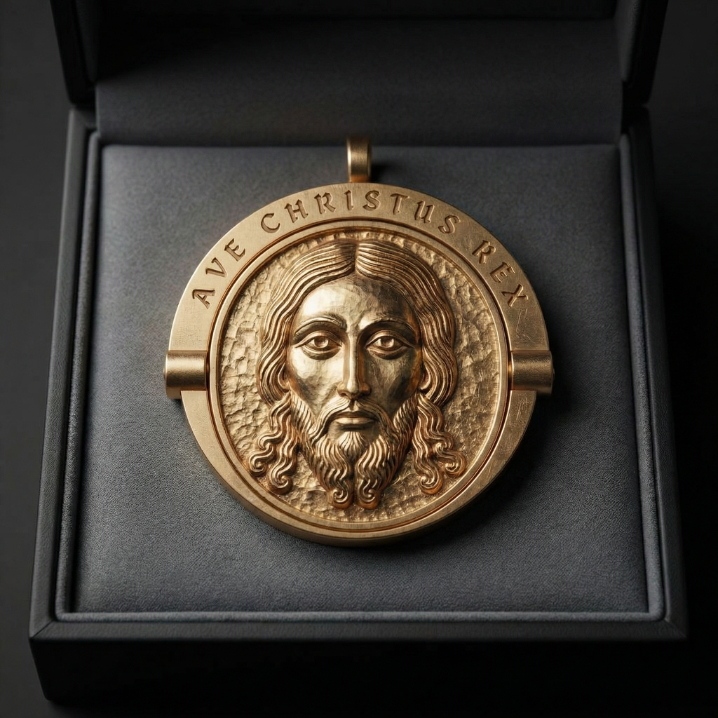 Medallón Mandylion Giratorio – Joyería Cinética