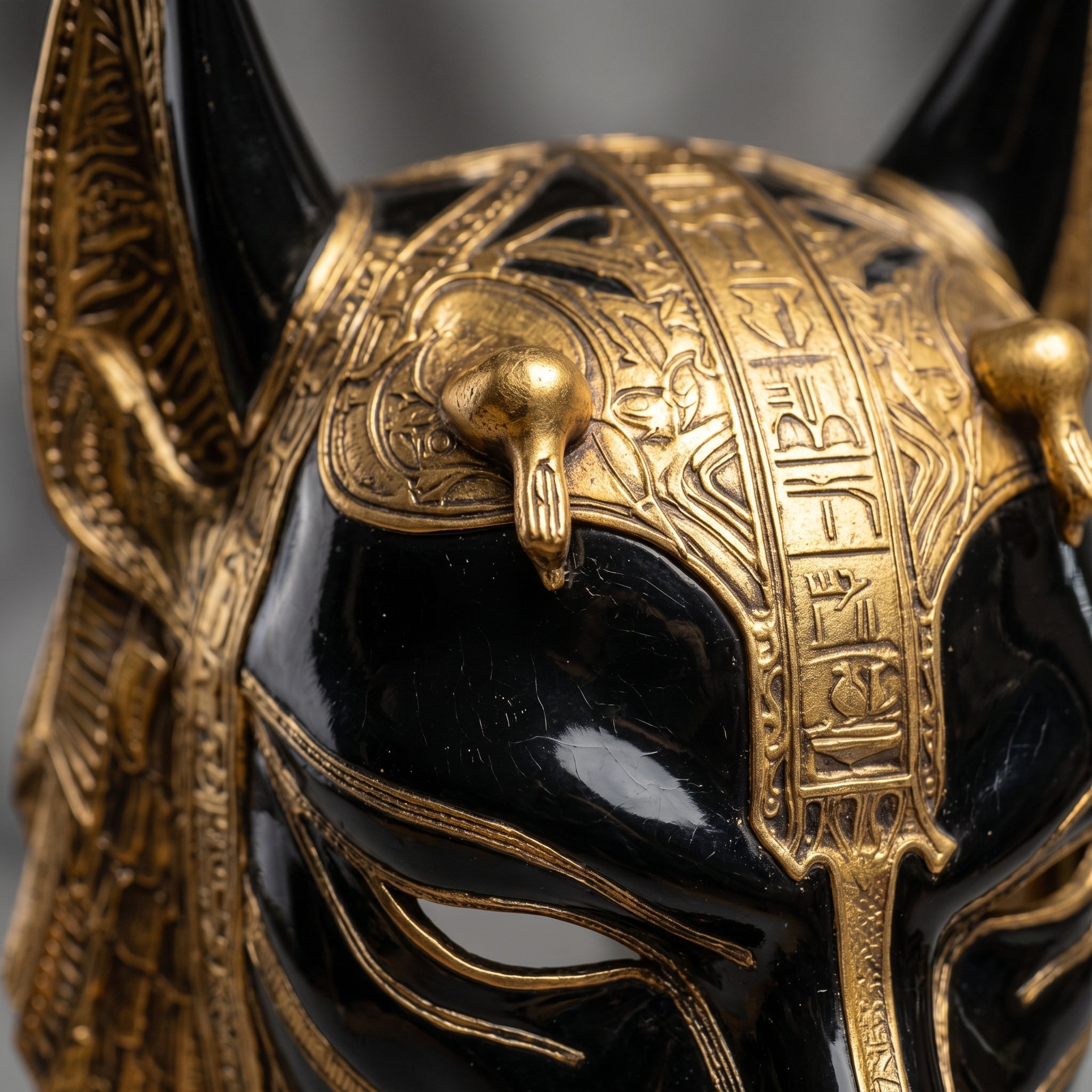 ANUBIS — Máscara ceremonial de pared y llevable | Edición limitada