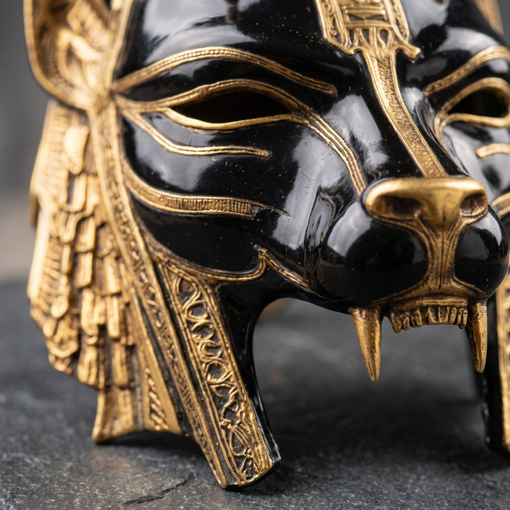ANUBIS — Máscara ceremonial de pared y llevable | Edición limitada