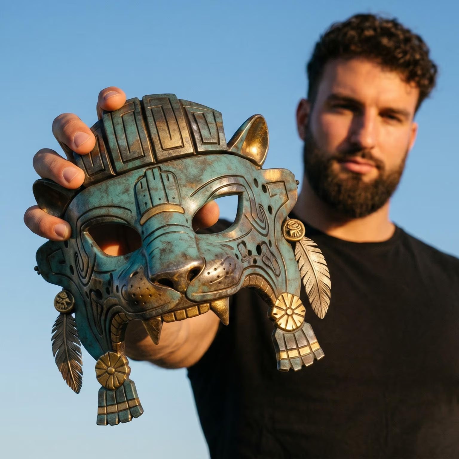 JAGUAR TLAXCALA — Máscara ceremonial de edición limitada