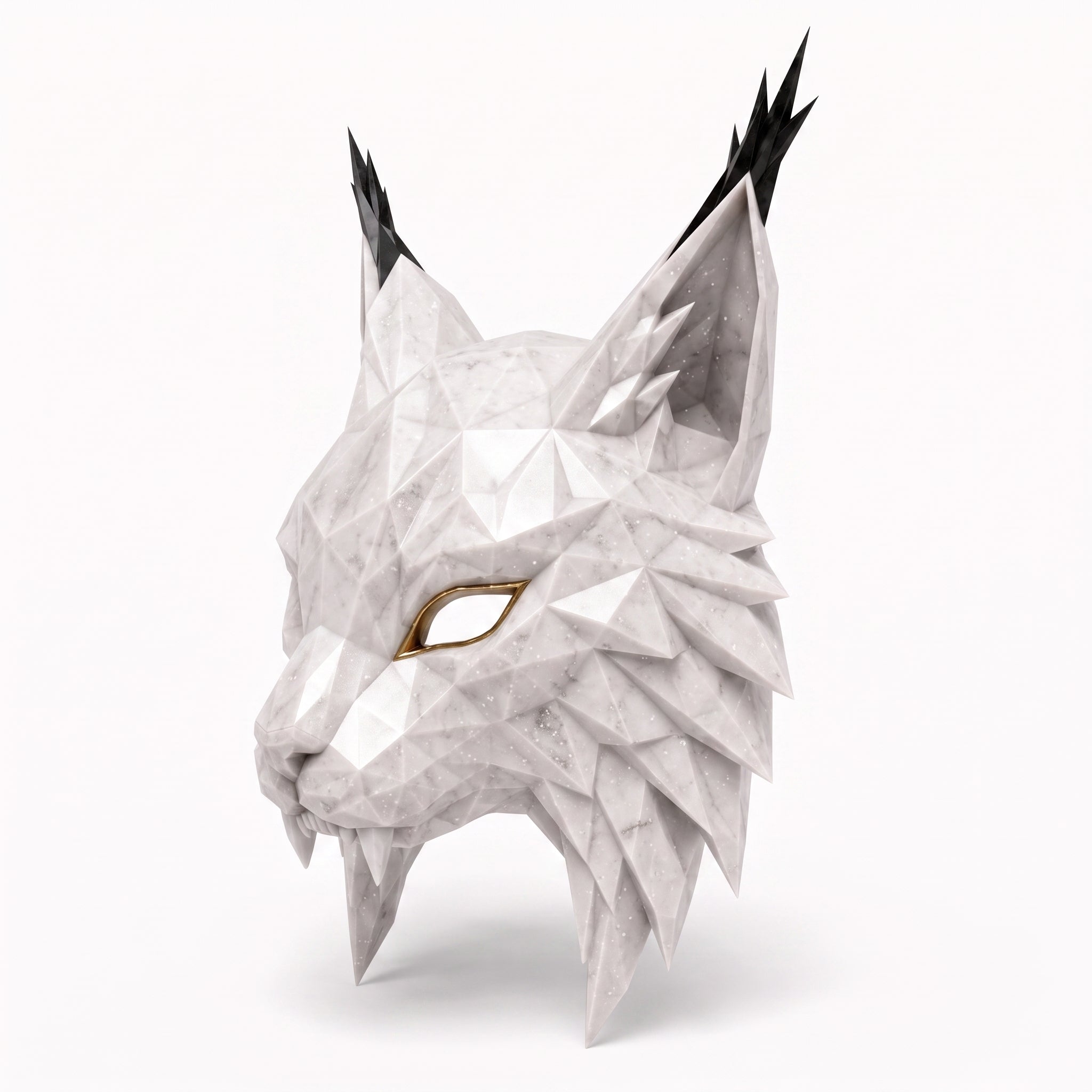 ΝΣΩ - Lynx alba Hispanica — Máscara escultórica de edición limitada