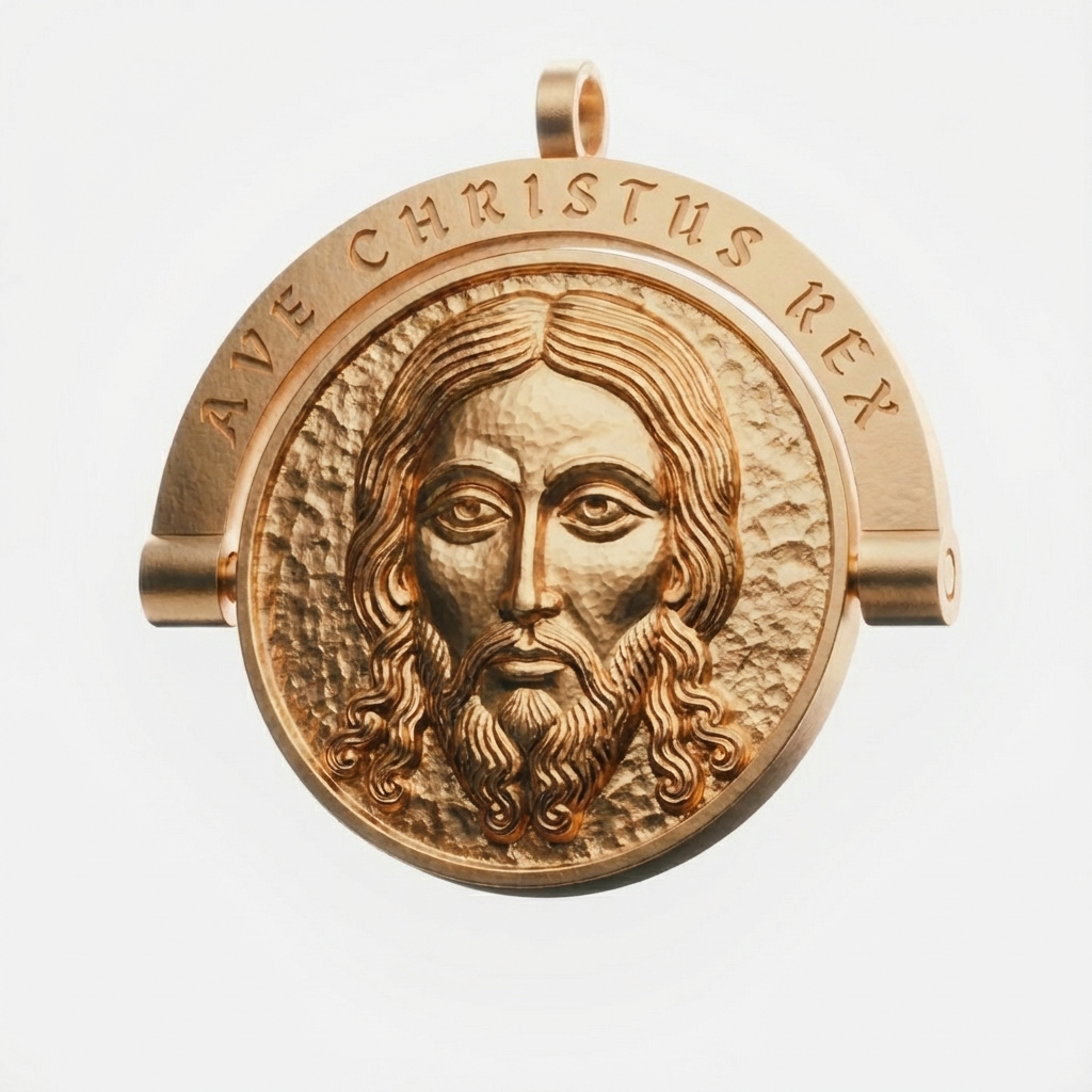 Medallón Mandylion Giratorio – Joyería Cinética