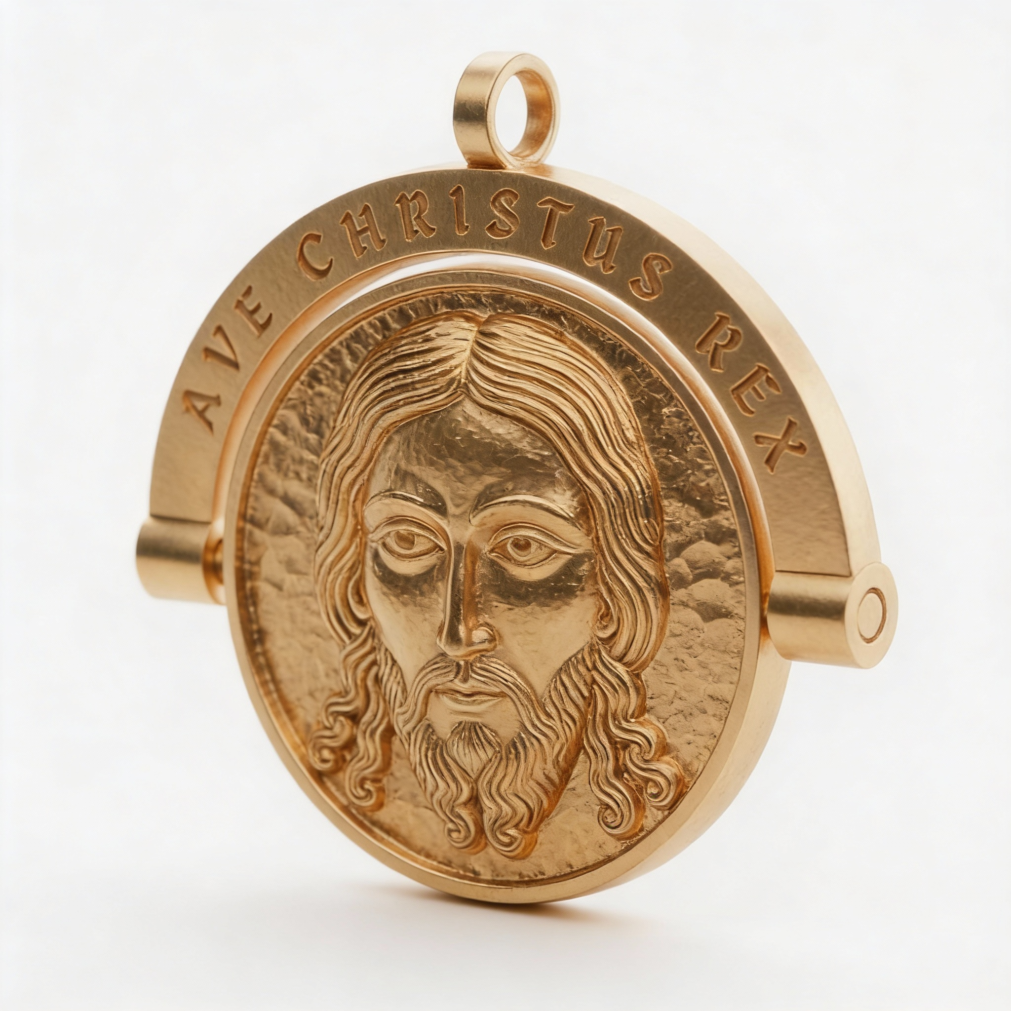 Medallón Mandylion Giratorio – Joyería Cinética