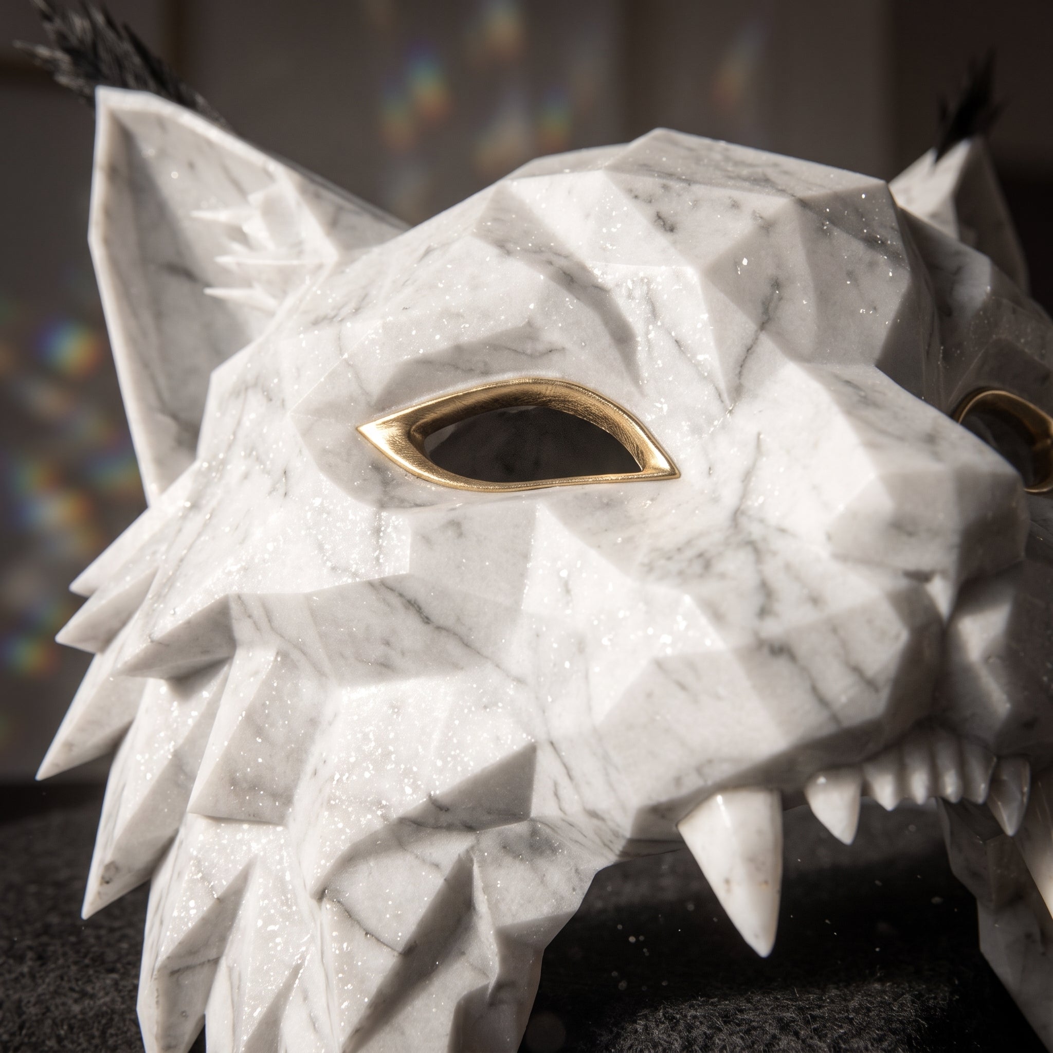 ΝΣΩ - Lynx alba Hispanica — Máscara escultórica de edición limitada