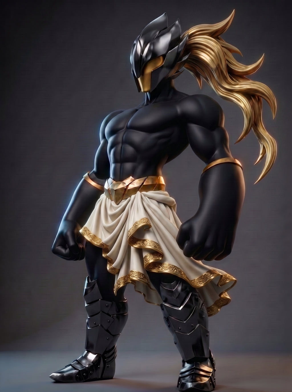 ΝΣΩ — Neo Original Black | Art Toy de edición limitada, 25 cm